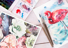 Load image into Gallery viewer, December - Intermediate Watercolor for Adults