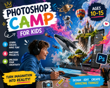 Load image into Gallery viewer, AM CAMP - Adobe Photoshop (ages 10-17)