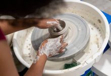 Load image into Gallery viewer, POTTERY Wheel class - 3 SPOTS LEFT. ALL INCLUDED! Ages 16+
