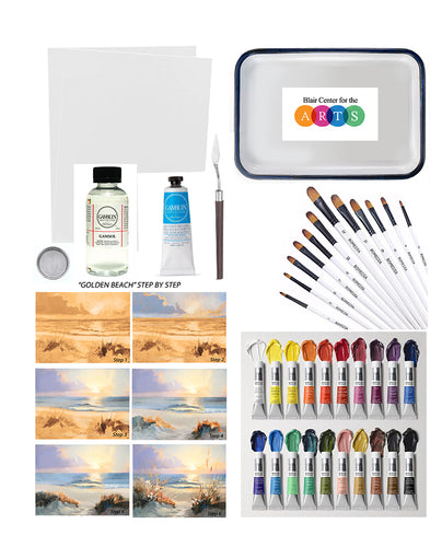Oil painting kit in a box by Silvia B. Blair