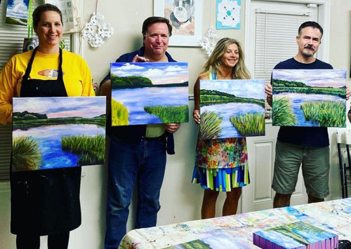 Acrylic for beginners- Evening